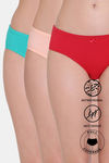 Zivame Anti-Microbial Low Rise Full Coverage Hipster Panty (Pack of 3) - Multicolor — thumbnail 1